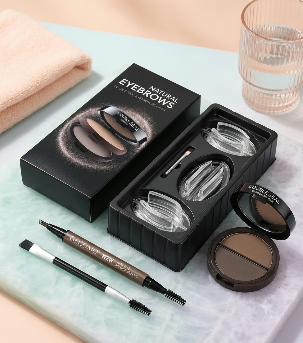 GECOMO Brow Duo — stamp and pencil set (coming soon)